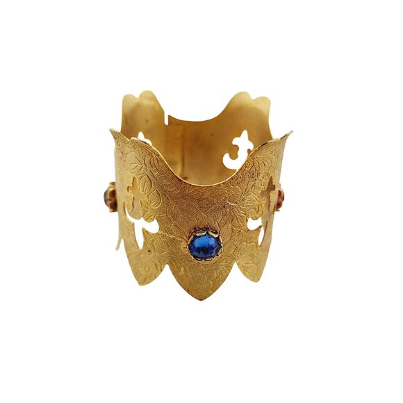 Vintage Unique Hand Made Crown Ornament, Scarf Holder, Cat Crown, Napkin Ring et - Picture 2 of 9